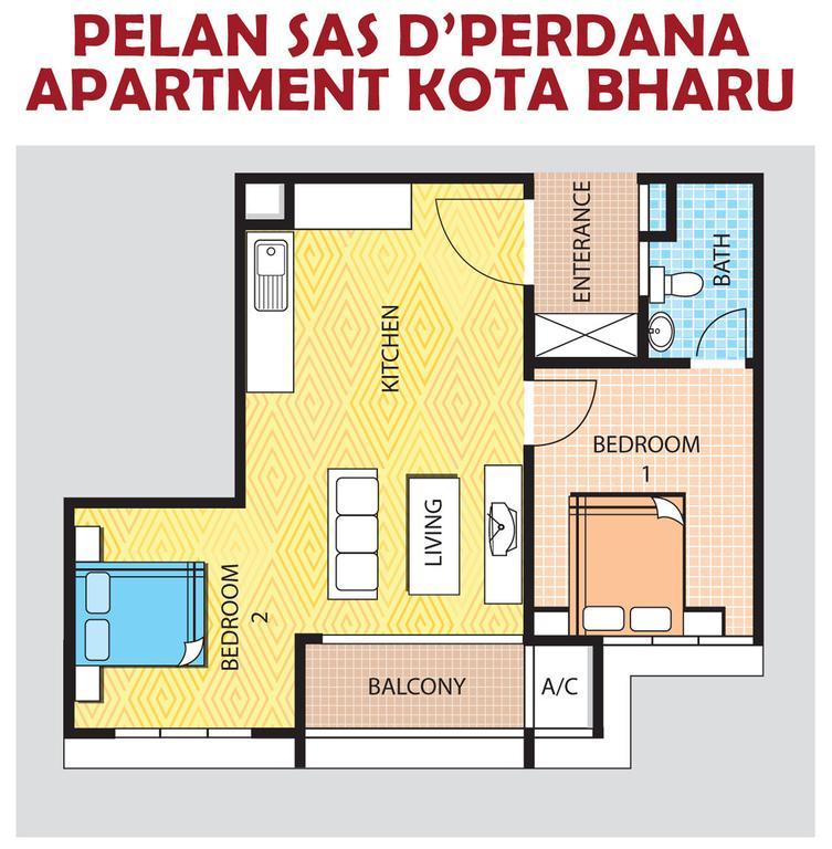 Sas D'Perdana Apartment Kota Bharu Eksteriør billede